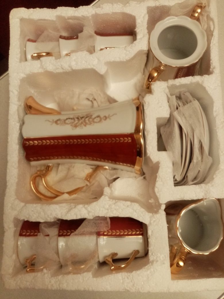 Кофейный сервиз, 6 персон, 15 предметов. Новый.Район ресторана Досуг,