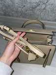 Сумка Hermès Kelly, бежевая