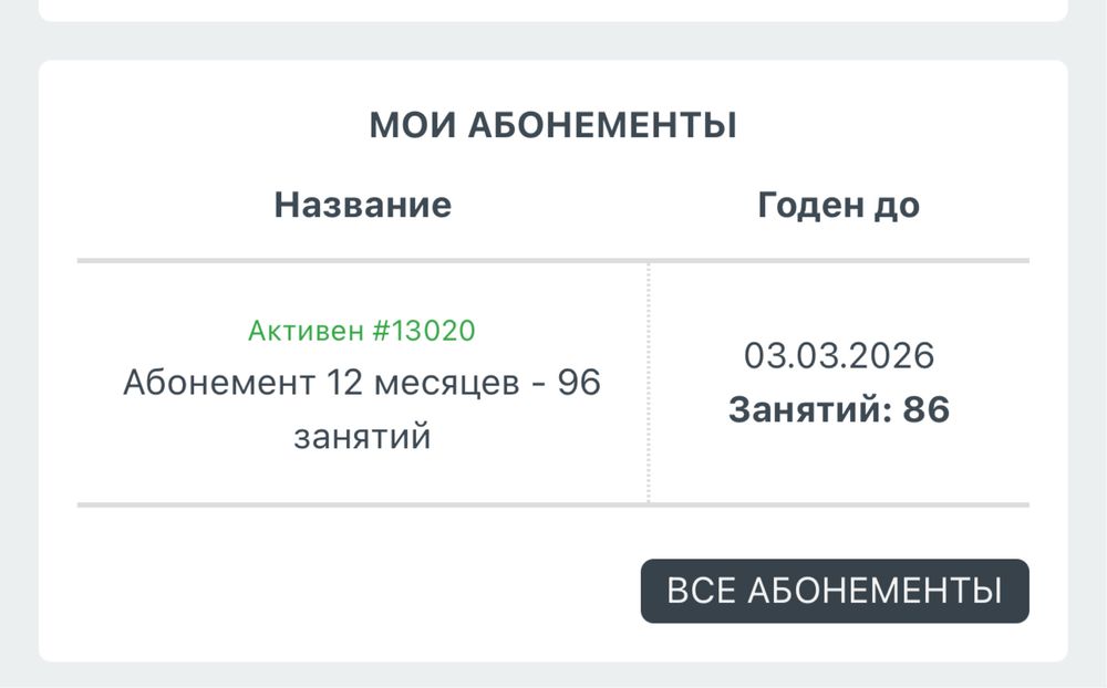 Продам абонемент в фитнес Levita студио баллета и танцев