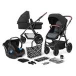 Коляска 3 в 1 Kinderkraft XMOOV Black