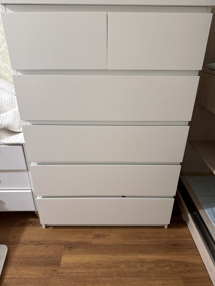 Комод икеа мальм 80x48x123 см