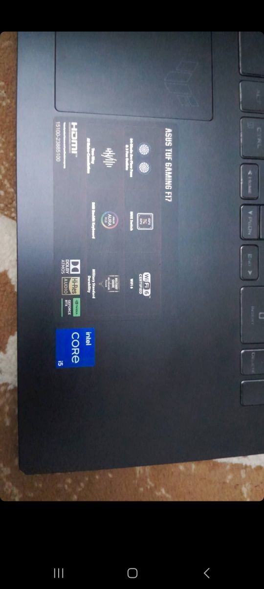 Ноутбук ASUS TUF Gaming F17 17.3" / 64 Гб / SSD 2000 Гб / Win 11 Pro /