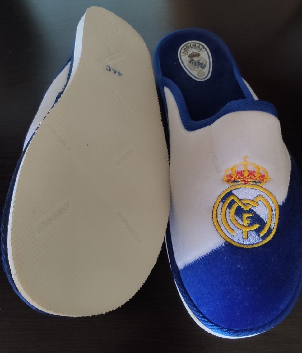 Тапочки Andinas. Real Madrid. Винтаж. Оригинал. Сантьяго Бернабеу..
