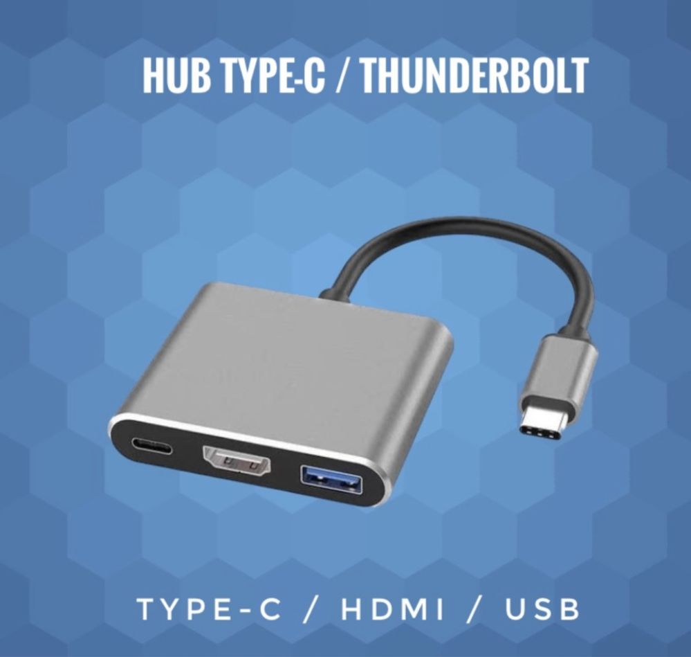 Переходники Type-c HDMI для MacBook lighting