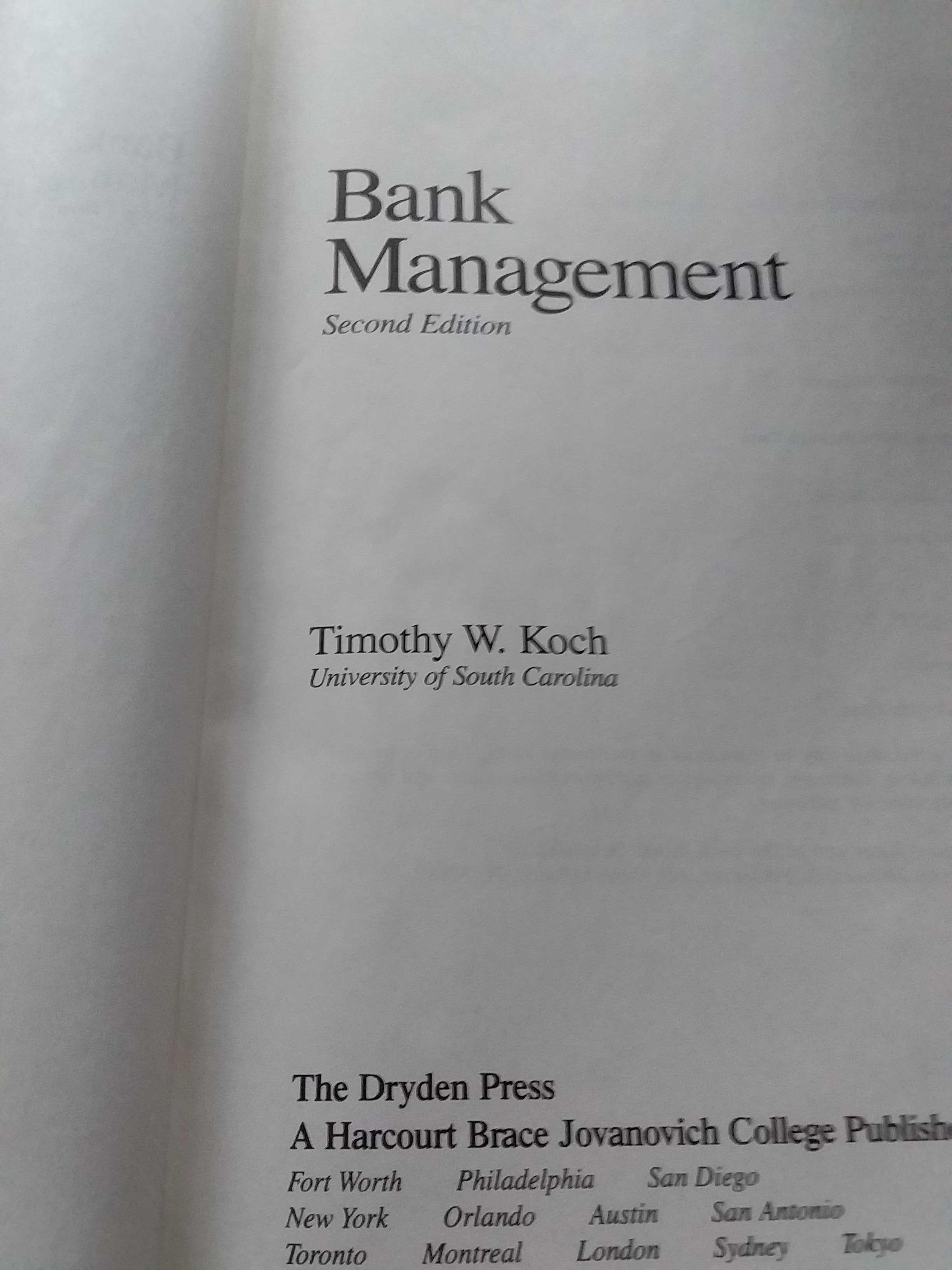 T.W. Koch "Bank Management"