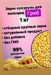 Зерно попкорна, попкорн на развес, сорт гриб