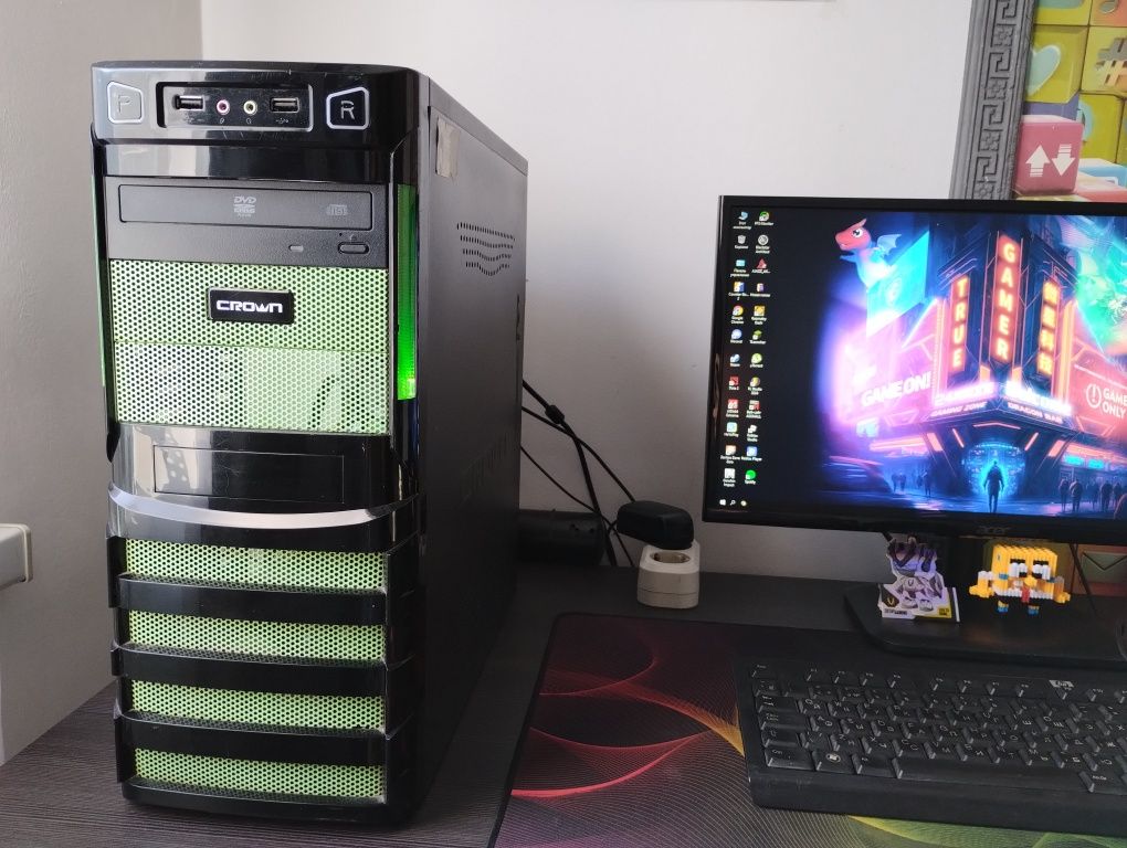 Продам Core i5 4590(4/8),ram 12,ssd 120,hard 500gb,gtx 1060(6gb)
