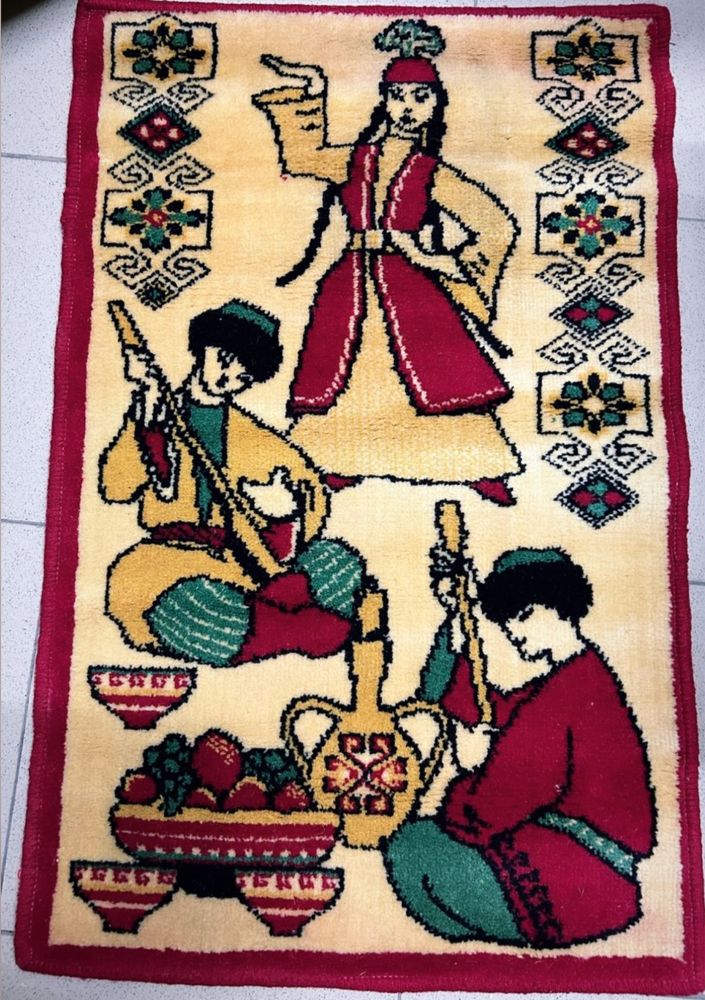 Ковровые коврики натуральные шерстянные