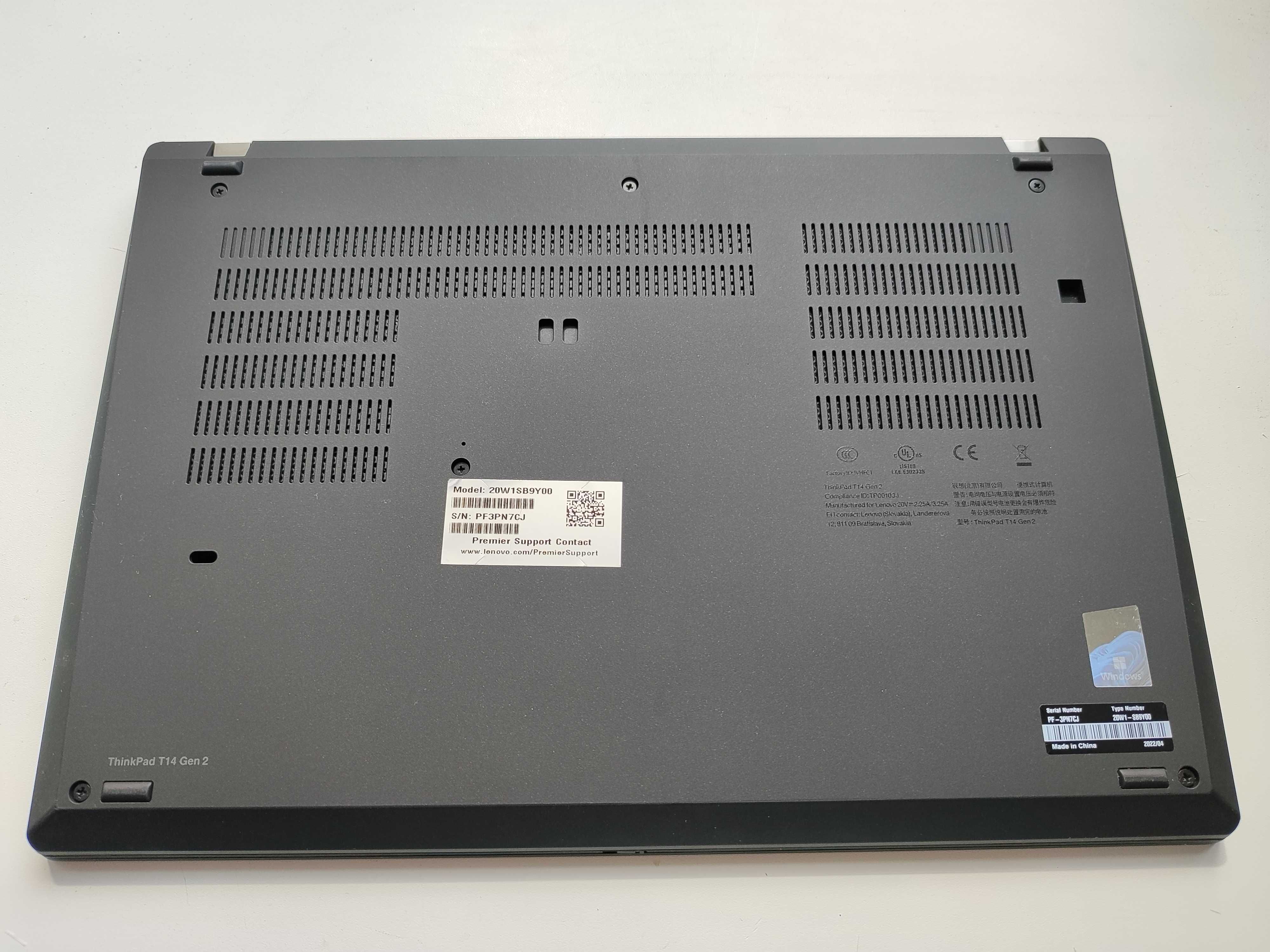 Lenovo ThinkPad T14 Gen2/i5-1145G7/16/256/IPS/FHD/TouchSc/IrCam