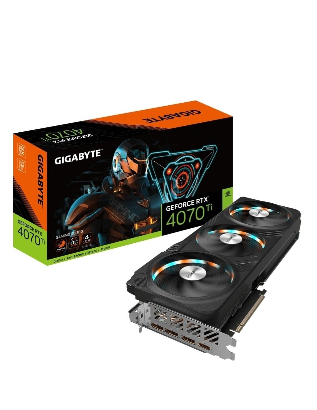 Видеокарта GIGABYTE GeForce RTX 4070 Ti GAMING OC 12 ГБ