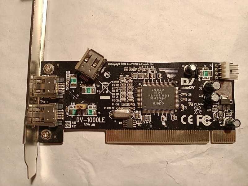 Контроллер "Fellowes InnoVISION DV-1000-LE IEEE 1394 PCI Adaptor".