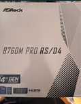 Материнская плата Asrock ab760m pro rs/d4  и 48гб озу DDR4
