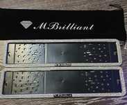 Рамка для  гос.номера со стразами Mbrillant