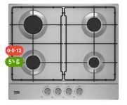 Варочная поверхность BEKO HIAG 64223 SX черный