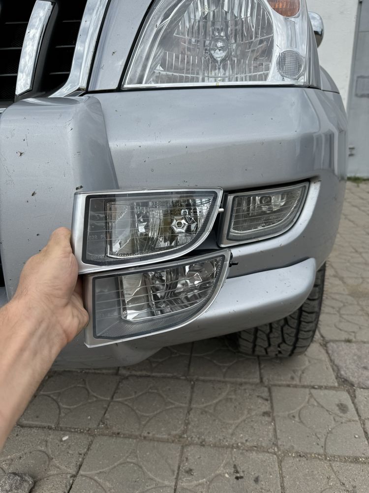 Противотуманки прадо 120 фонари фары bi led модули молдинг стекольный