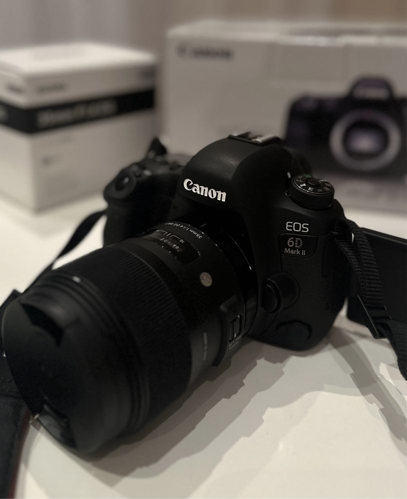 Canon 6 d mark II, объектив sigma 35mm f 1.4