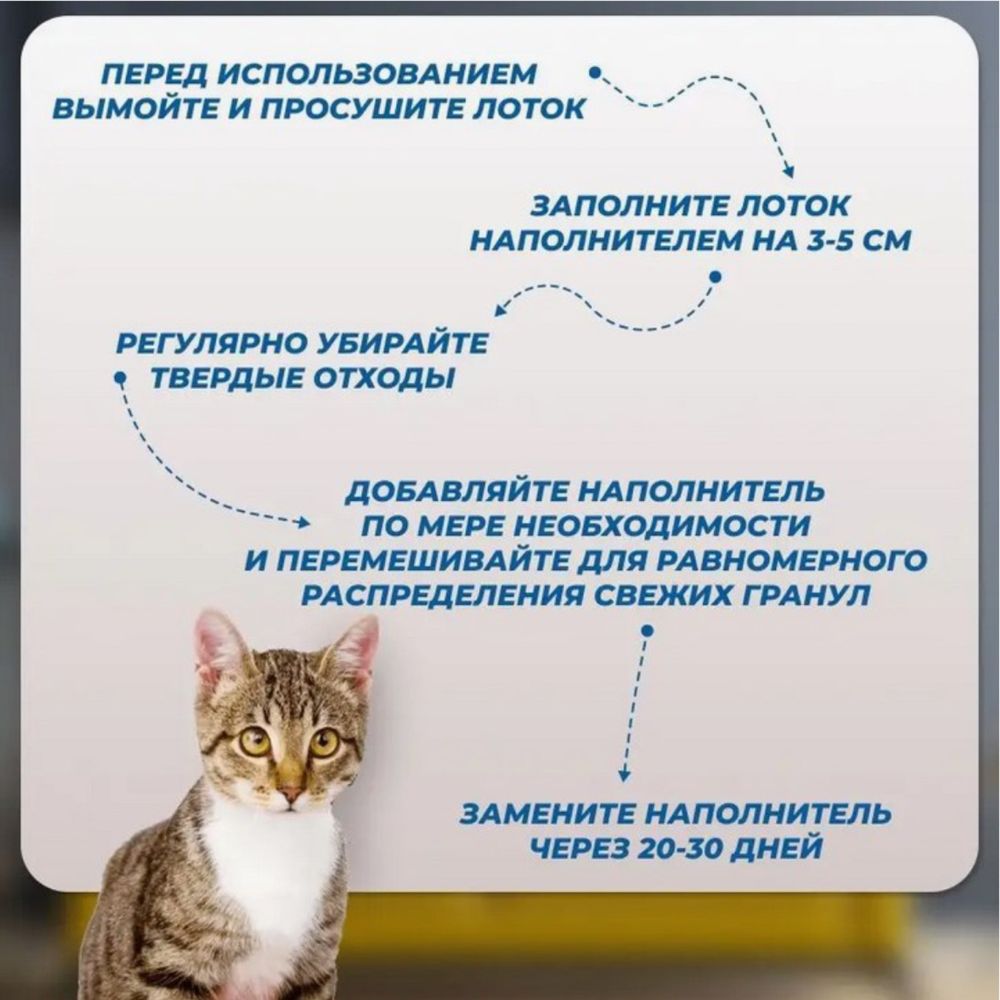 Силикагелевый наполнитель, 10 л, 4.5 кг
