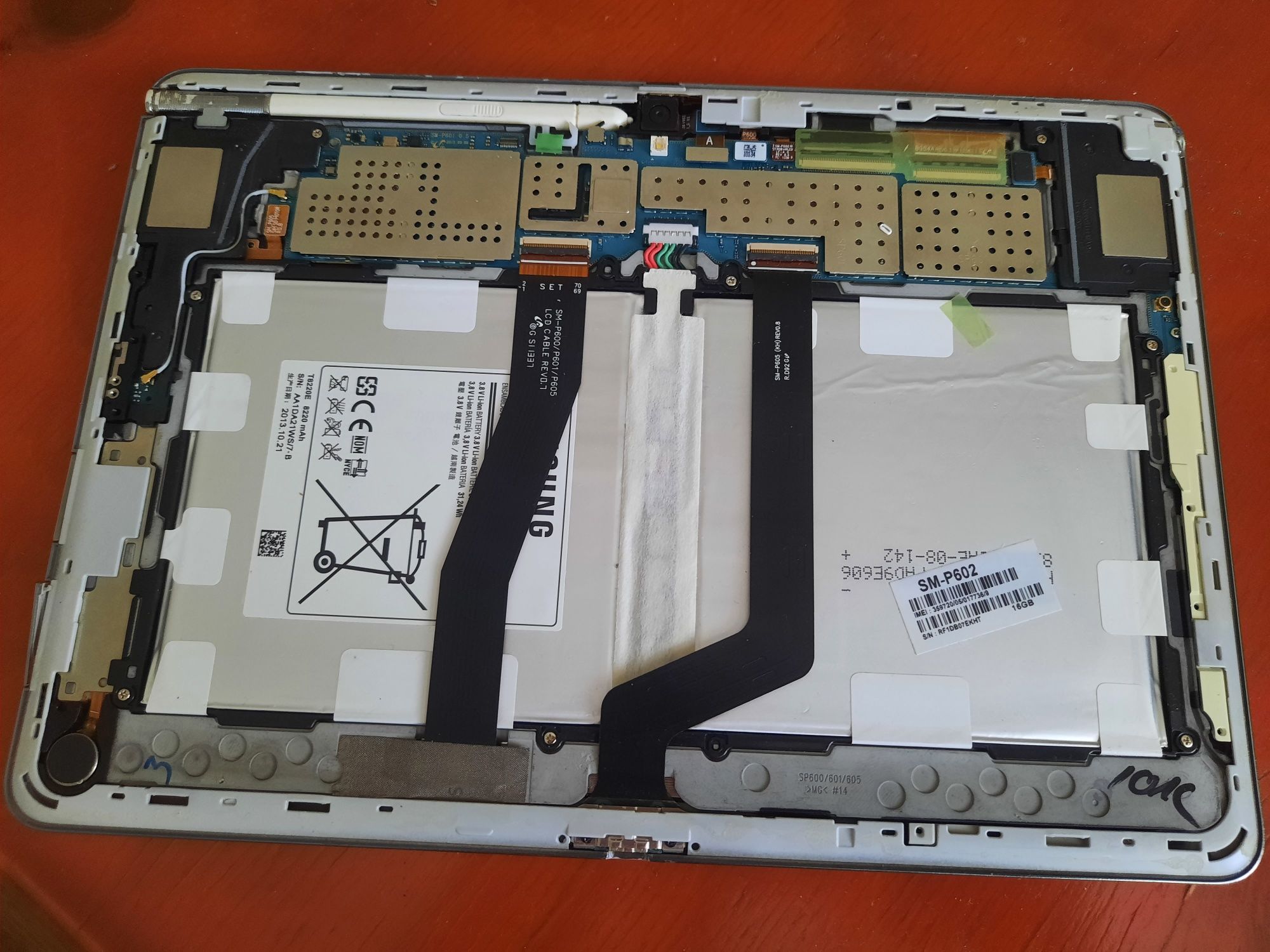 Не рабочий планшет Samsung SM-P602
