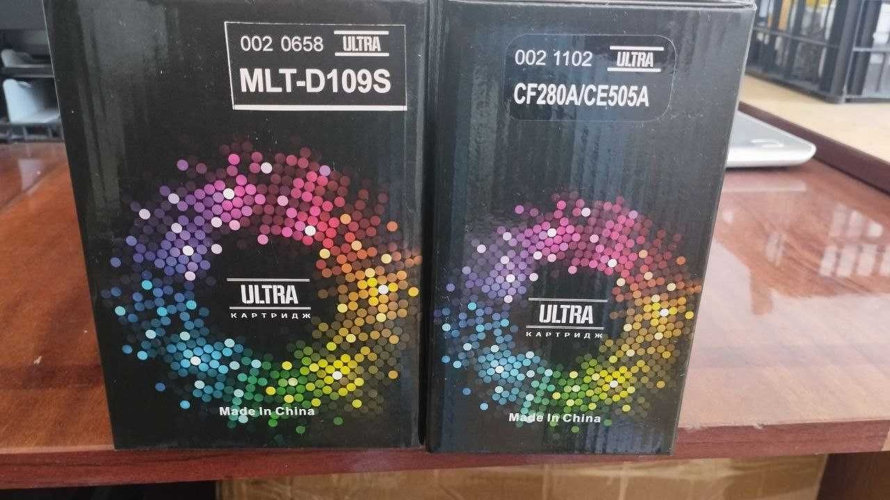 Принтера и картриджи + ноутбук