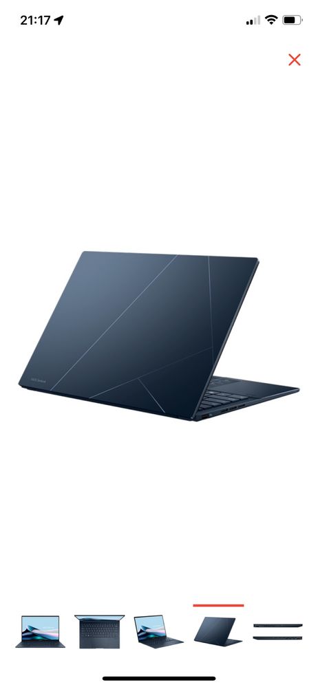 Ноутбук ASUS Zenbook 90NB11R1-M00DL0 синий
