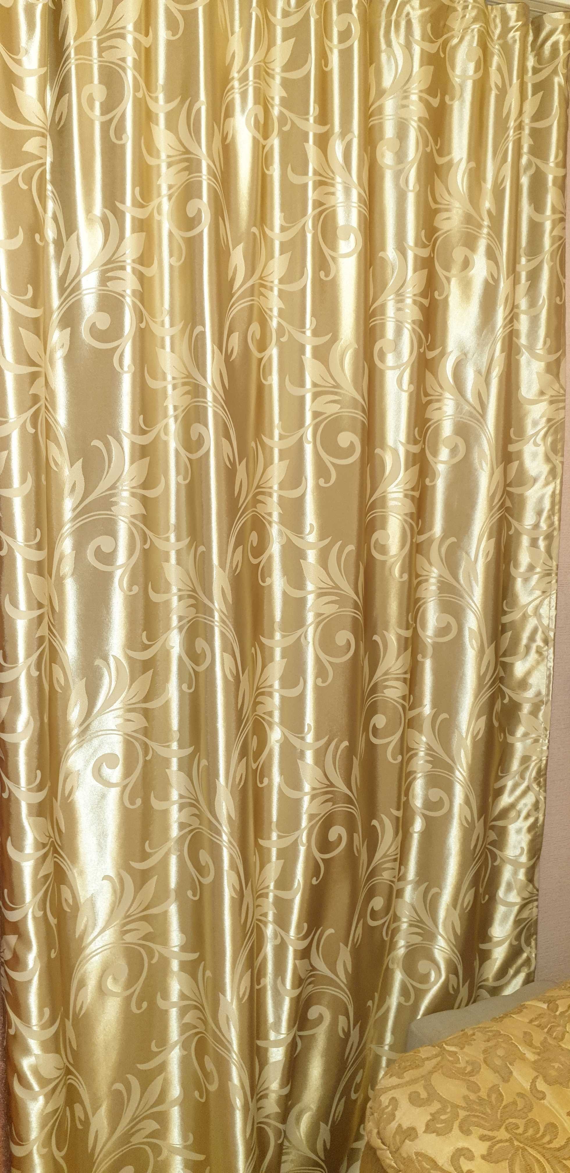 Продам новые шторы, портьеры, комплект 2 шторы. Район Билайна, Цона.