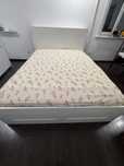 Кровать двухспальная BRIMNES IKEA с изголовьем без матраса 160×200