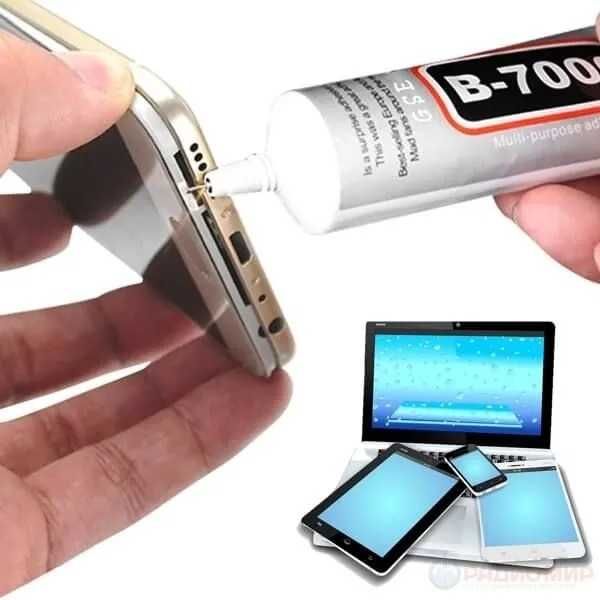 Клей B-7000 прозрачный для смартфонов, планшетов, телефонов, дисплеев