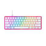 Клавиатура HyperX Alloy Origins 60 розово-фиолетовый