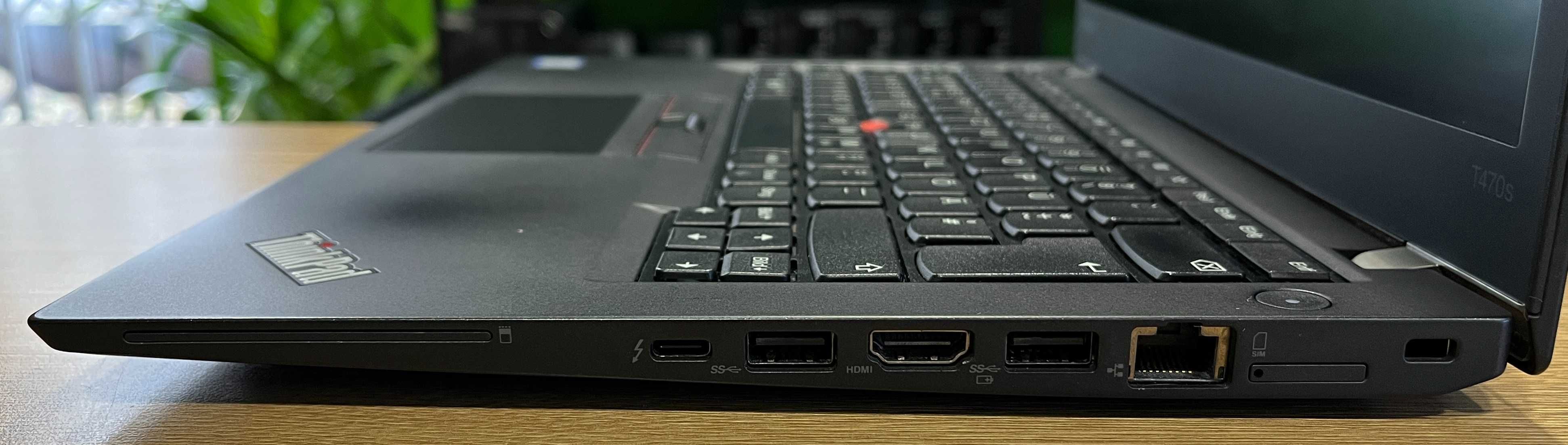 Lenovo ThinkPad T470s. Сore i5-7300U -2.6/3.5 Ghz, 8/256 GB