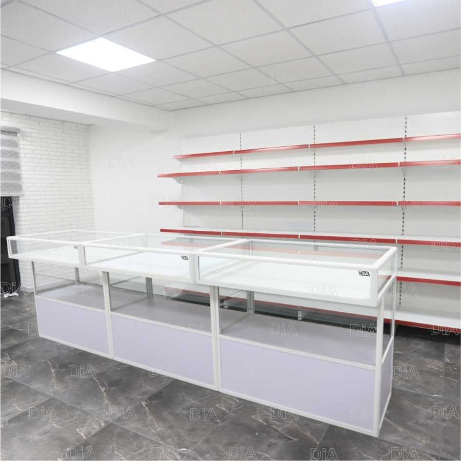 Торговое оборудование для магазина, стеллаж, прилавок витрина alto
