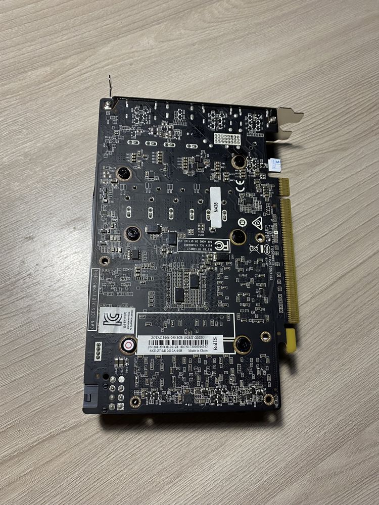 СРОЧНО!Видеокарта ZOTAC P106-O9O 3GB 192BIT GDDR5|Новая!
