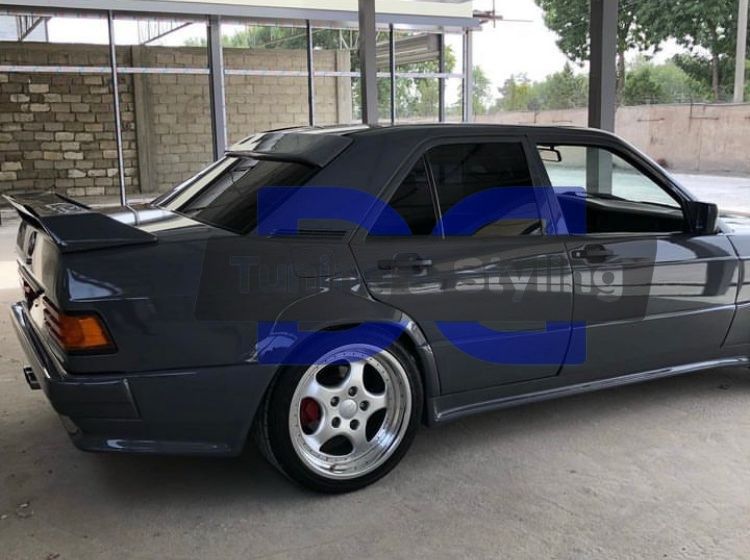 Бампер AMG / BBS Мерседес W190 W201 \ Спойлер EVO
