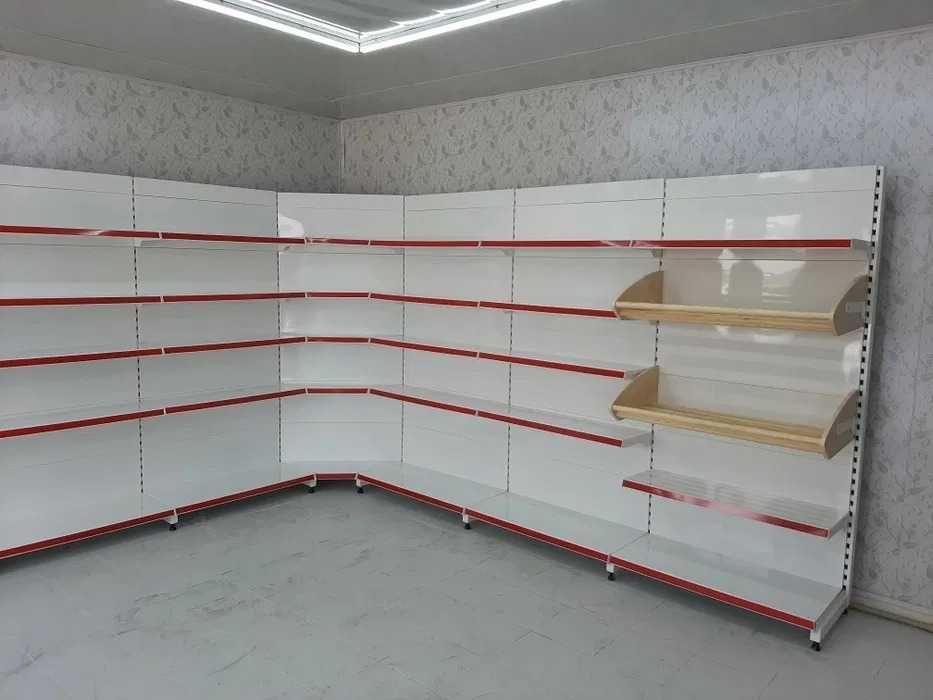 Полки и торговые стелажи, прилавки, ветрины, сумочницы в рассрочку