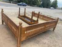 Деревянный топчан для сада, террасы, летних кафе и бань 57V