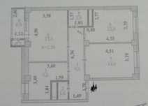 Продаётся 3-комнатная квартира, г. Астана, Алматинский район