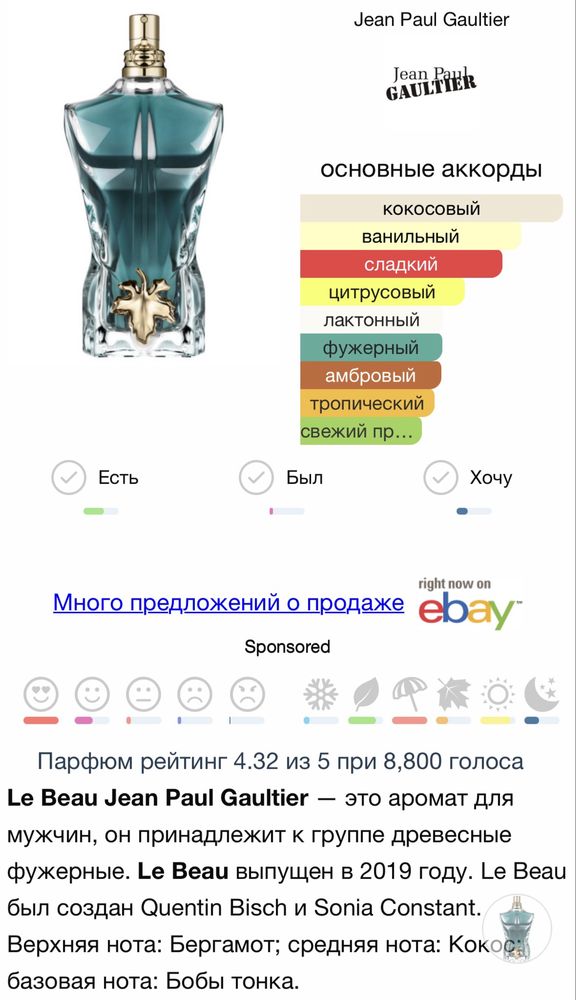 Оригинальная парфюмерия