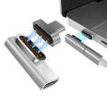Магнитный адаптер USB C, 20 контактов, адаптер с магнитом на USB C 3,1