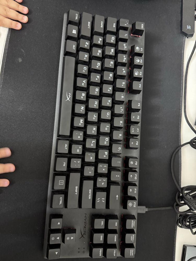 Hyperx клавиатура, asus tuf мышь, a4 гарнитура наушники игровой