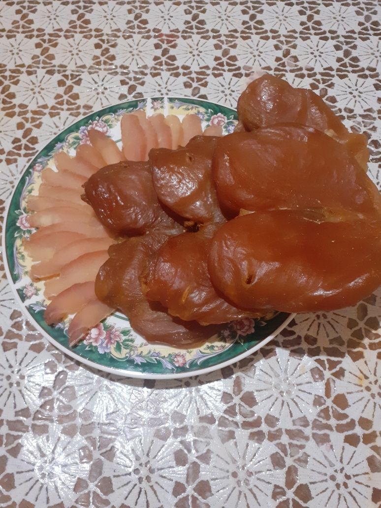 Продам капчёную куриную грудку бастурму отличная закуска для пива
