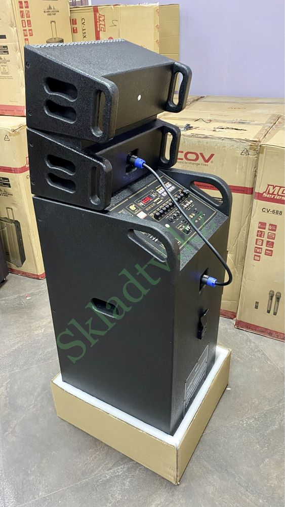 Портативная профессиональная акустическая колонка LX 675. 600watt