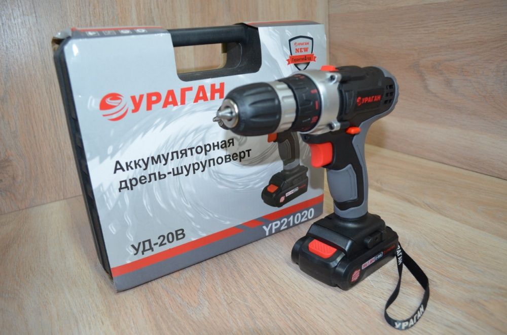 Аккумуляторные шуруповерты Ураган