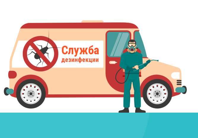 Уничтожение клопов тараканов блох