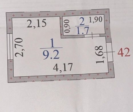 Продам квартиру 1ком