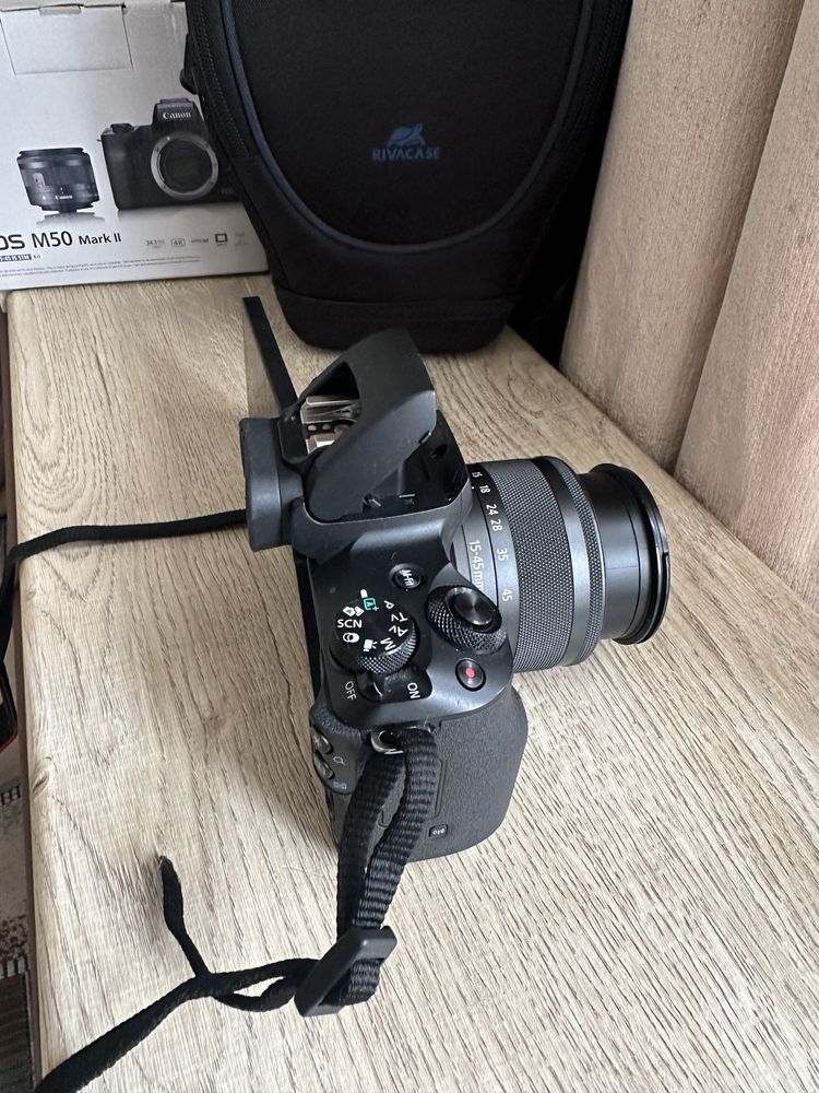Профессиональный фотоаппарат Canon M50 15-45mm stm Mark ii.