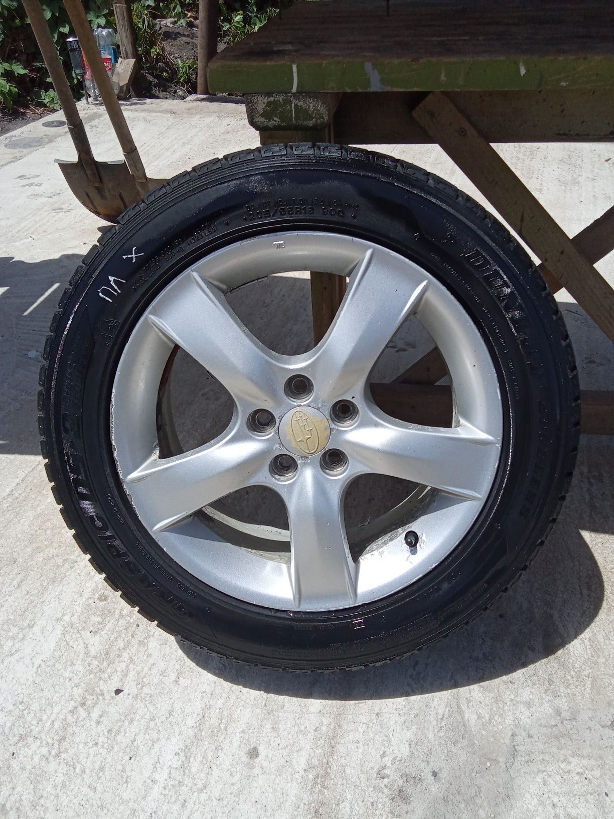 Диски Subaru 17*225 с зимней резиной