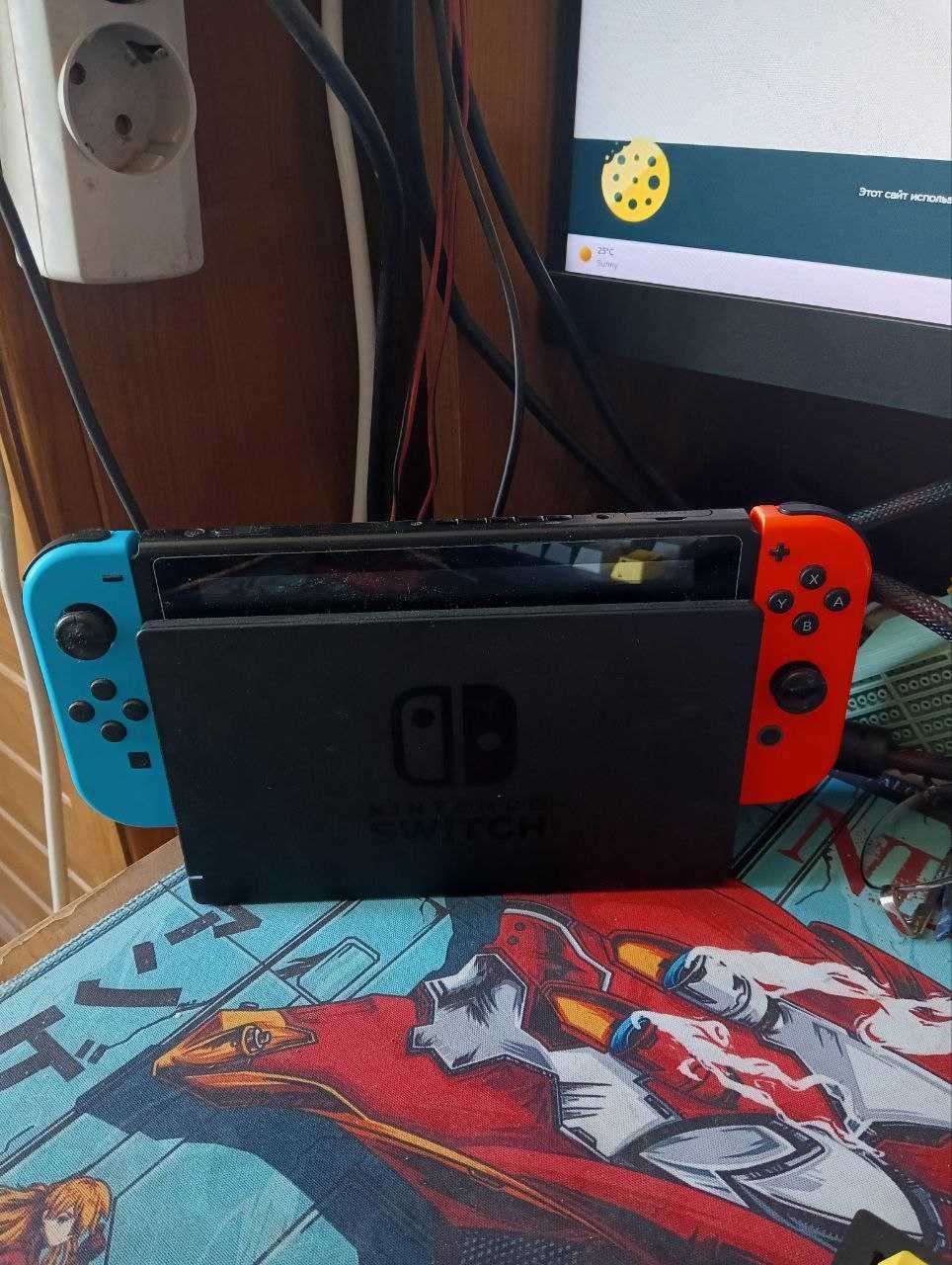 Nintendo switch (2ревизия) + игры +доп набор джойконов
