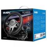 Руль SVEN GC-W800 черный 25.4 см,для PC, проводной, виброотдач