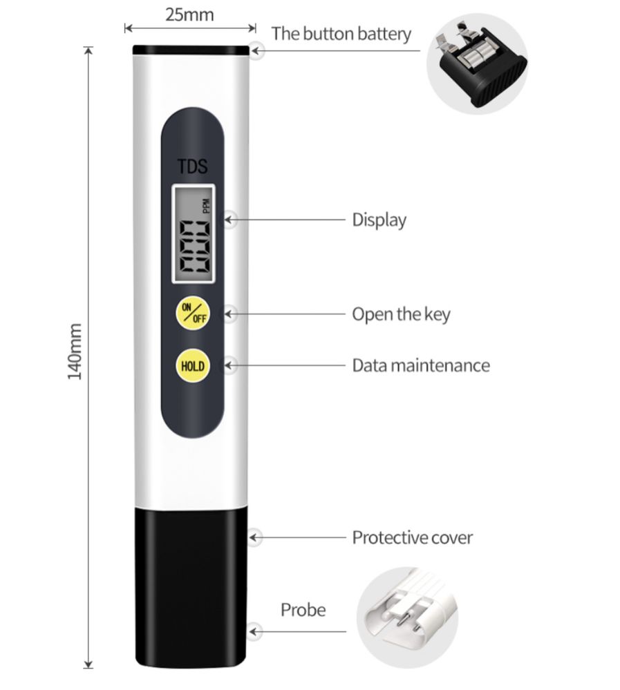 TDSmeter анализатор качества воды