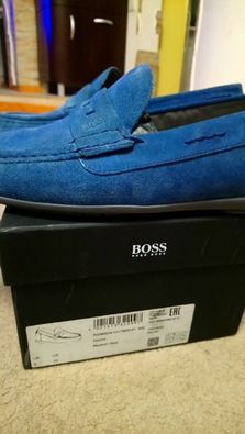 Туфли-мокасины Hugo Boss (Германия)замша,оригинал,новые,р-р 43