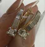 Серьги золотые с бриллиантами